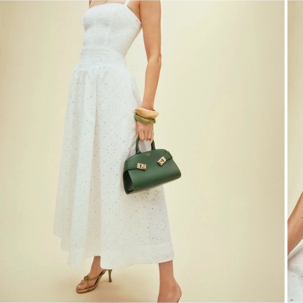 Reformation Katarin White Midi Dress
